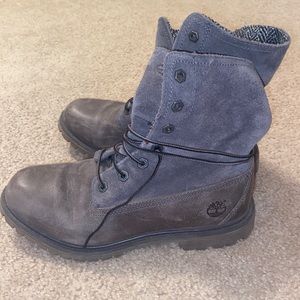 Suede and leather brew timberlands